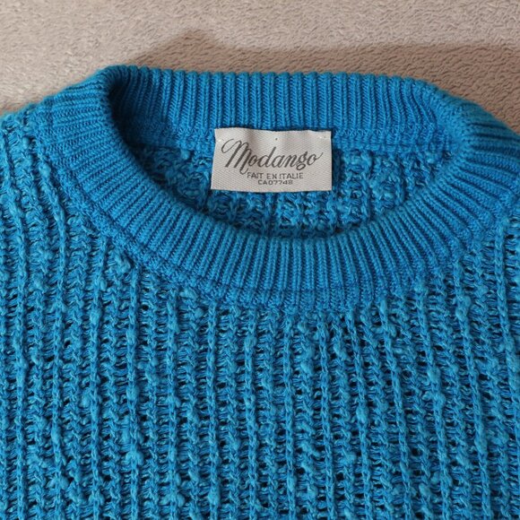 Modango Vintage Blue Knit Sweater (56) - Picture 7 of 11